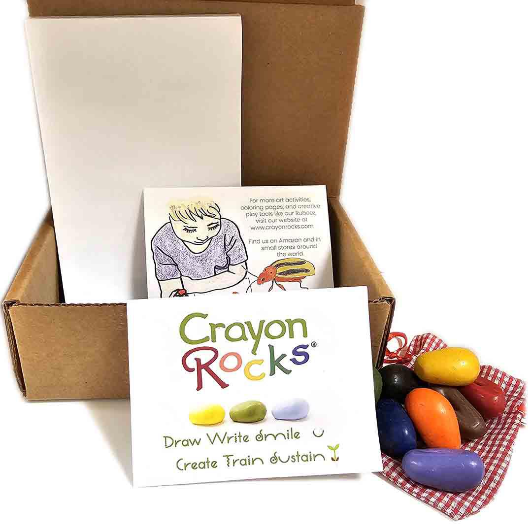 To Go Box - 8 Crayon Rocks and Art Drawing Pad by Crayon Rocks – The  Handmade Showroom