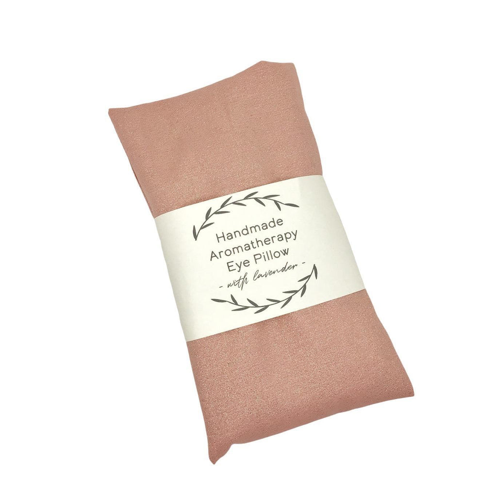 Eye Pillow - Rose Gold Shimmer Eye Pillow (Lavender) by Two Birds Eco Shop