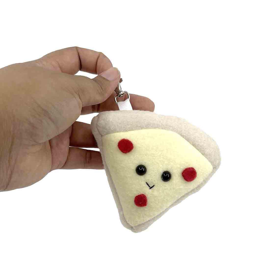 Keychain - Pizza Plush Keychain Bag Clip by Tiny Tus