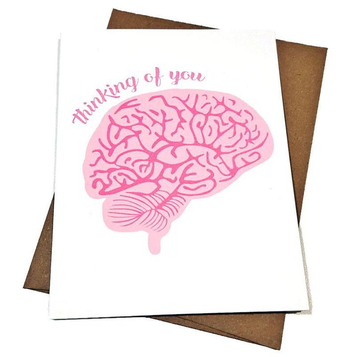 Card - Love & Friends - Thinking of You Brain by Orange Twist