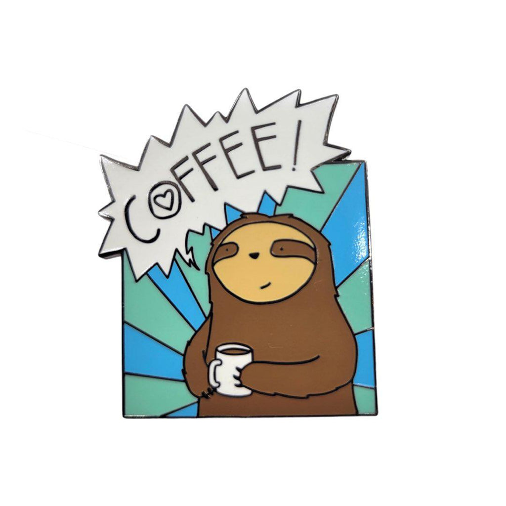 Enamel Pin - Coffee Sloth by LaRu