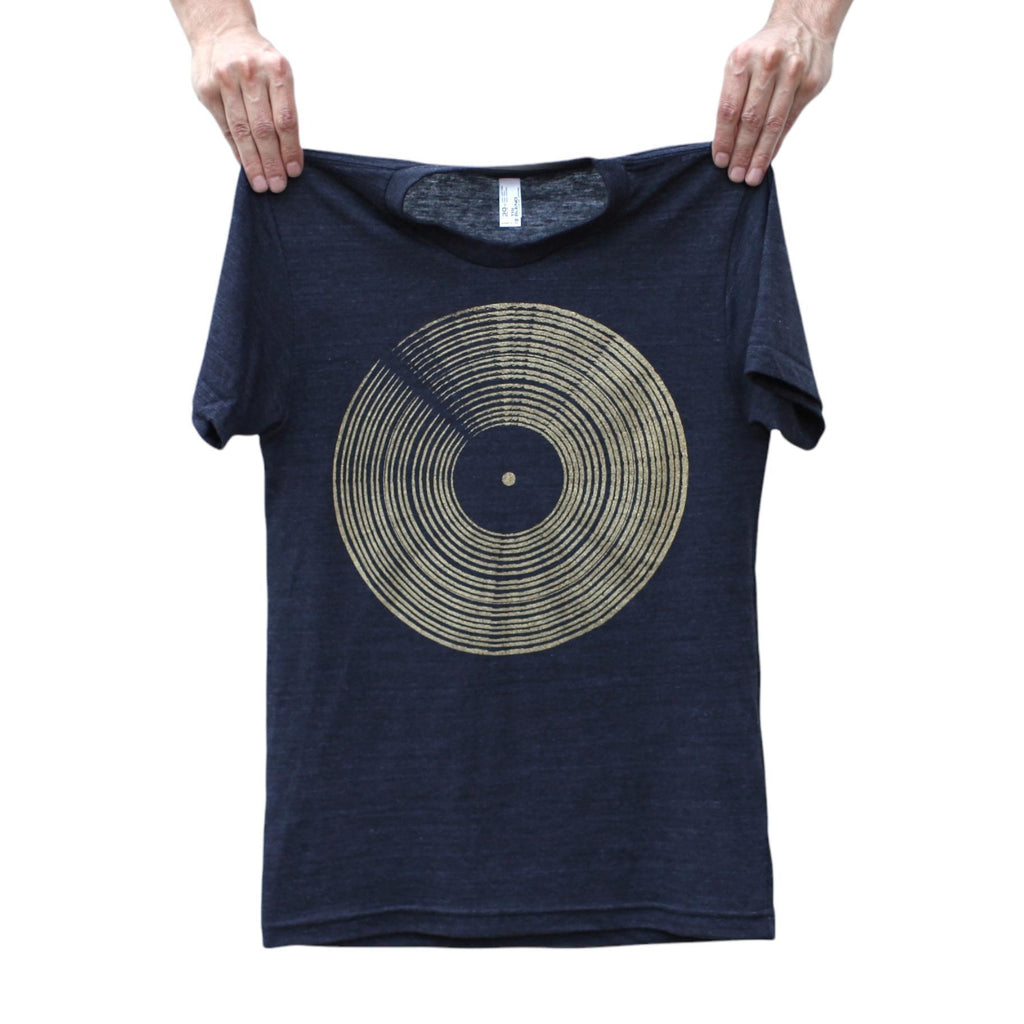 Crew Neck - Gold Record on Black (Short Sleeves) by Blackbird Supply Co.