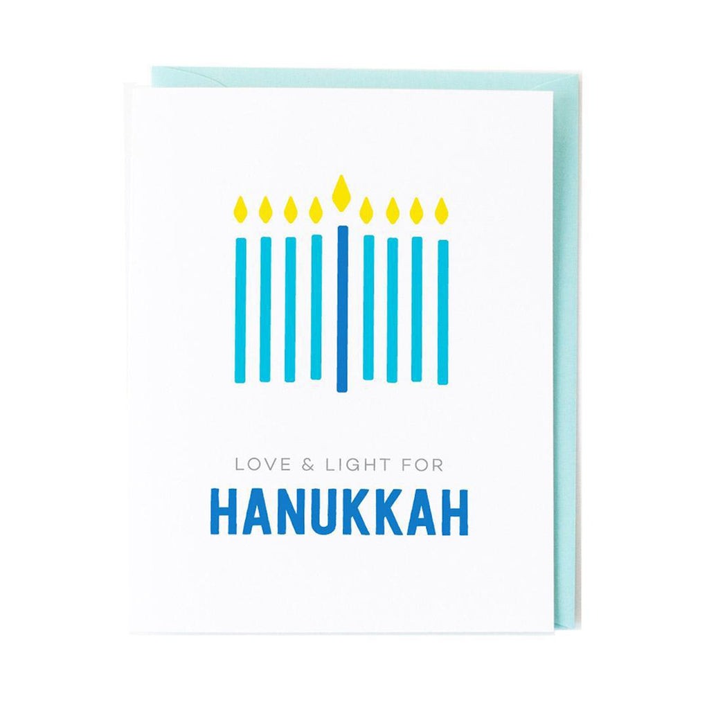 Card - Holiday - Menorah Love & Light by Graphic Anthology