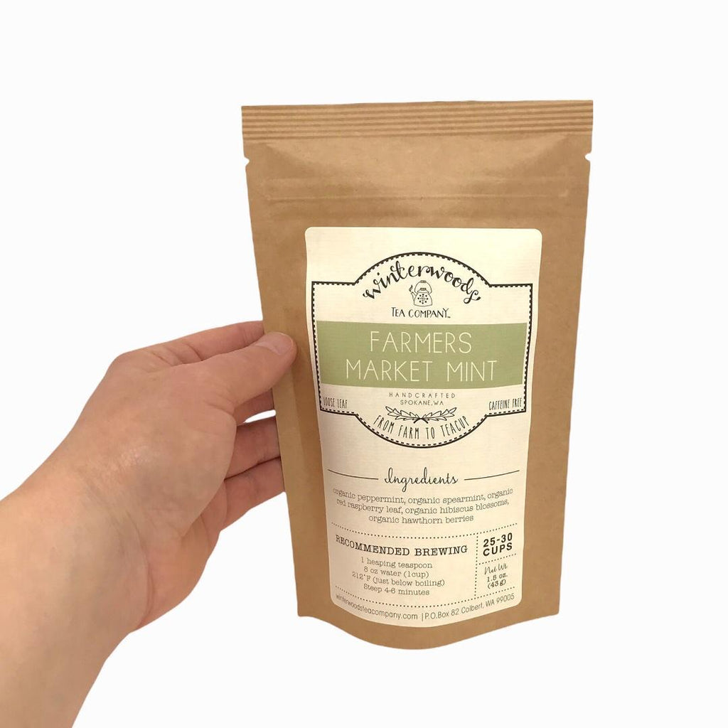 Tea Blend - Herbal - Farmers Market Mint by Winterwoods Tea Company