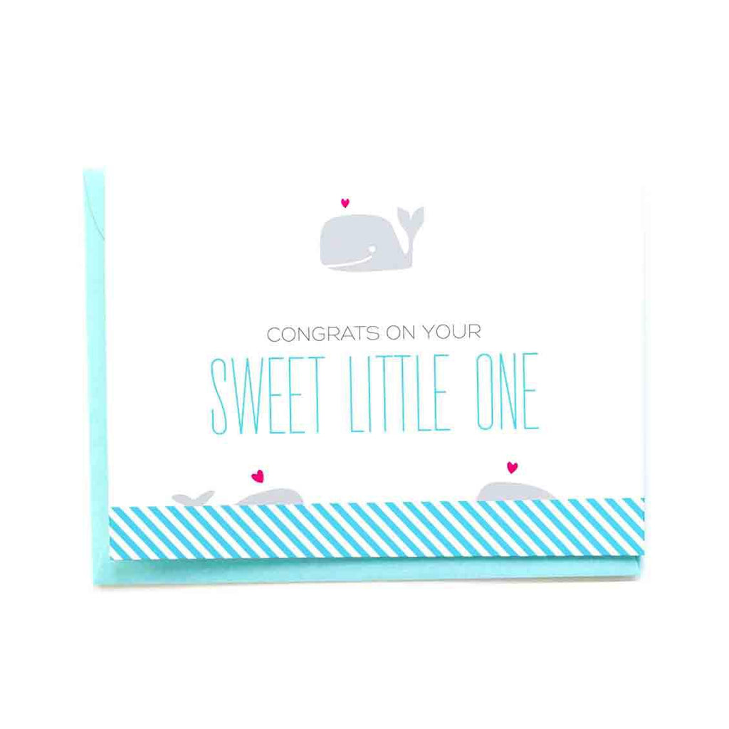 Card - Baby - Sweet Little One Whale by Graphic Anthology