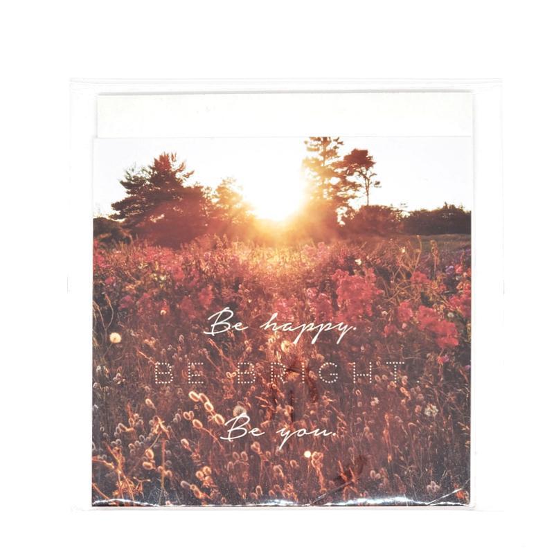 Art Print - 8x8 - Be Happy Be Bright Be You (Meadow) by Michaela Rose