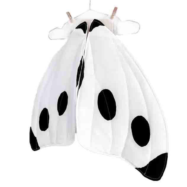 Kids Costume - Black and White Spotted Butterfly Wings by Jack Be Nimble