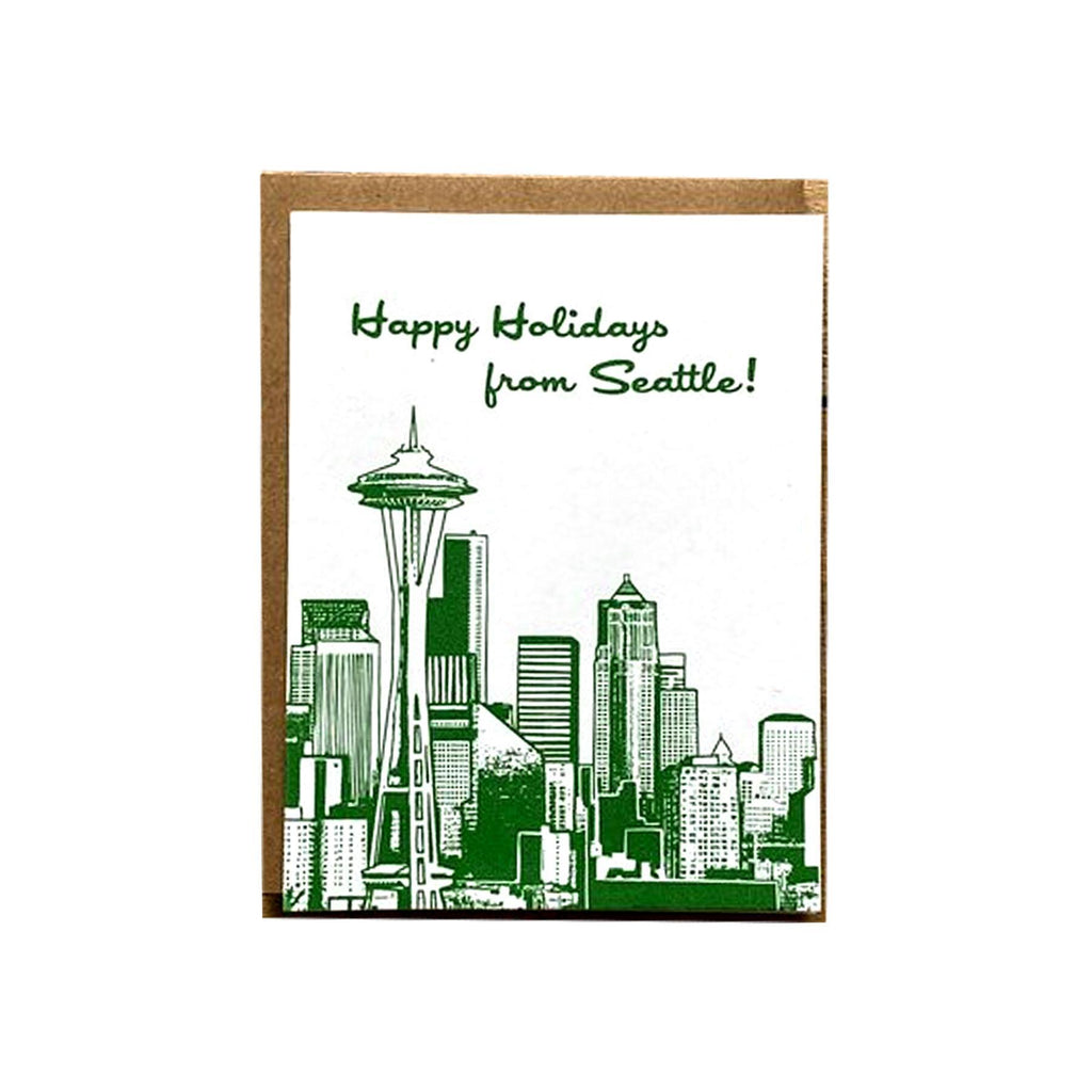 Card - Holiday - Green Seattle Holiday by Orange Twist