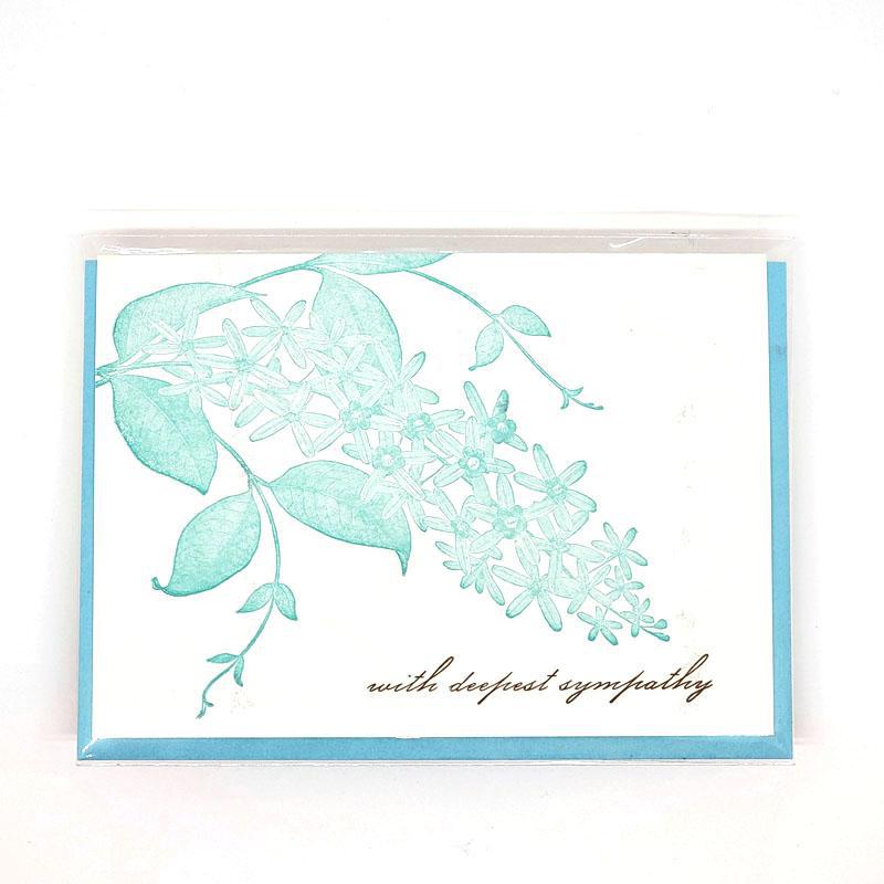 Card* - Sympathy - Orchid With Deepest Sympathy by Ilee Papergoods