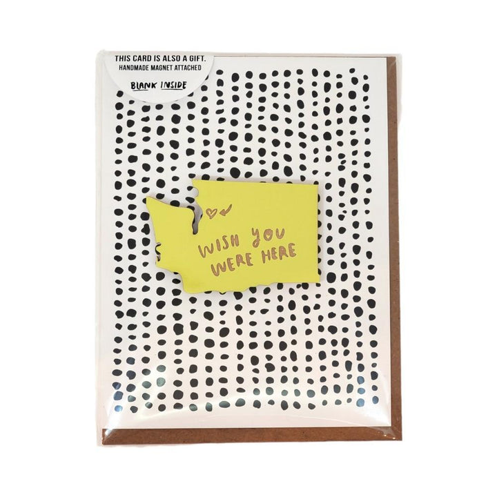 Magnet Card - Wish You Were Here - Spring Green WA State by SnowMade