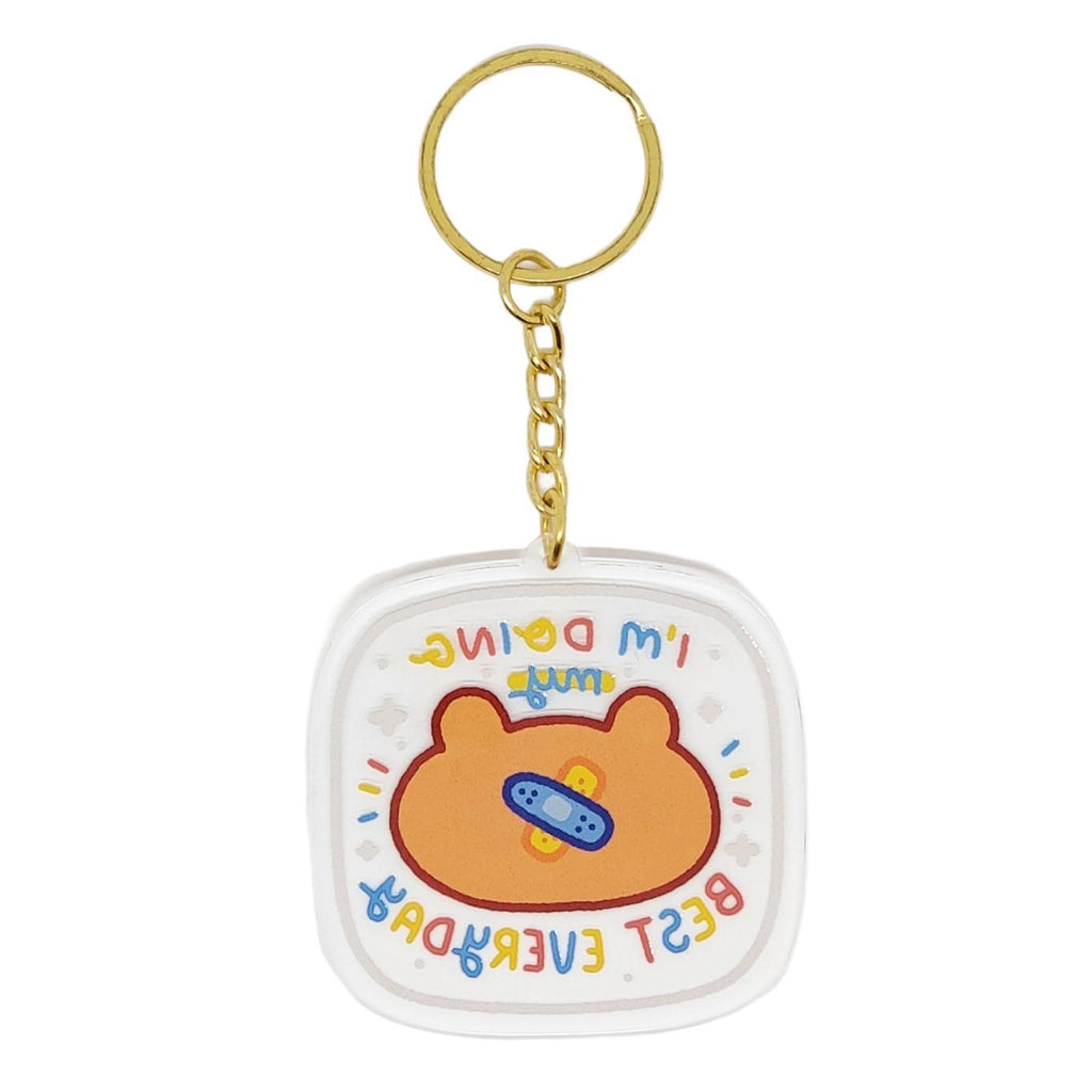 Keychain - Doing My Best Bear by Mis0 Happy
