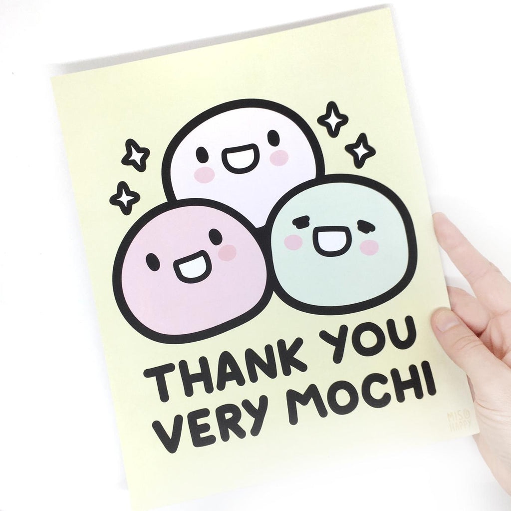 Art Print - 8x10 - Thank You Very MOCHI by Mis0 Happy
