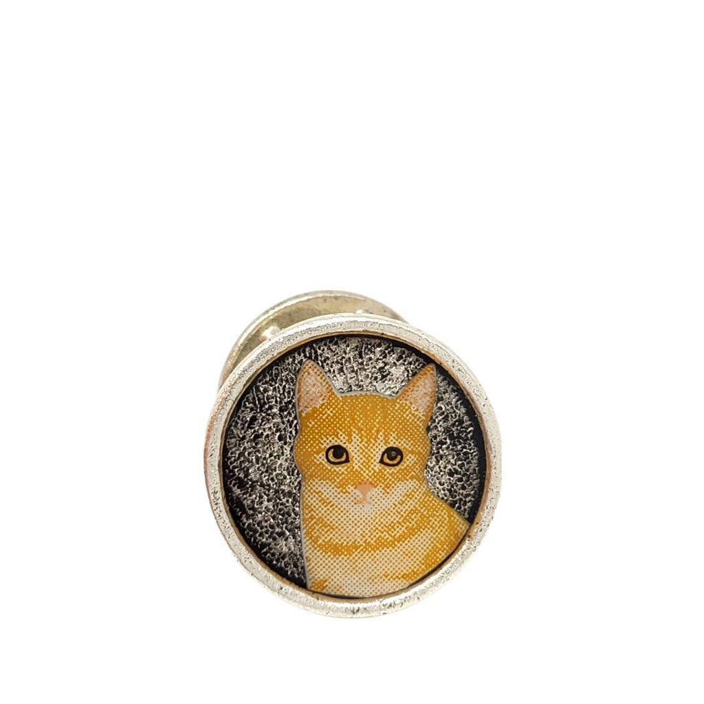 Lapel Pin - Orange Cat by XV Studios