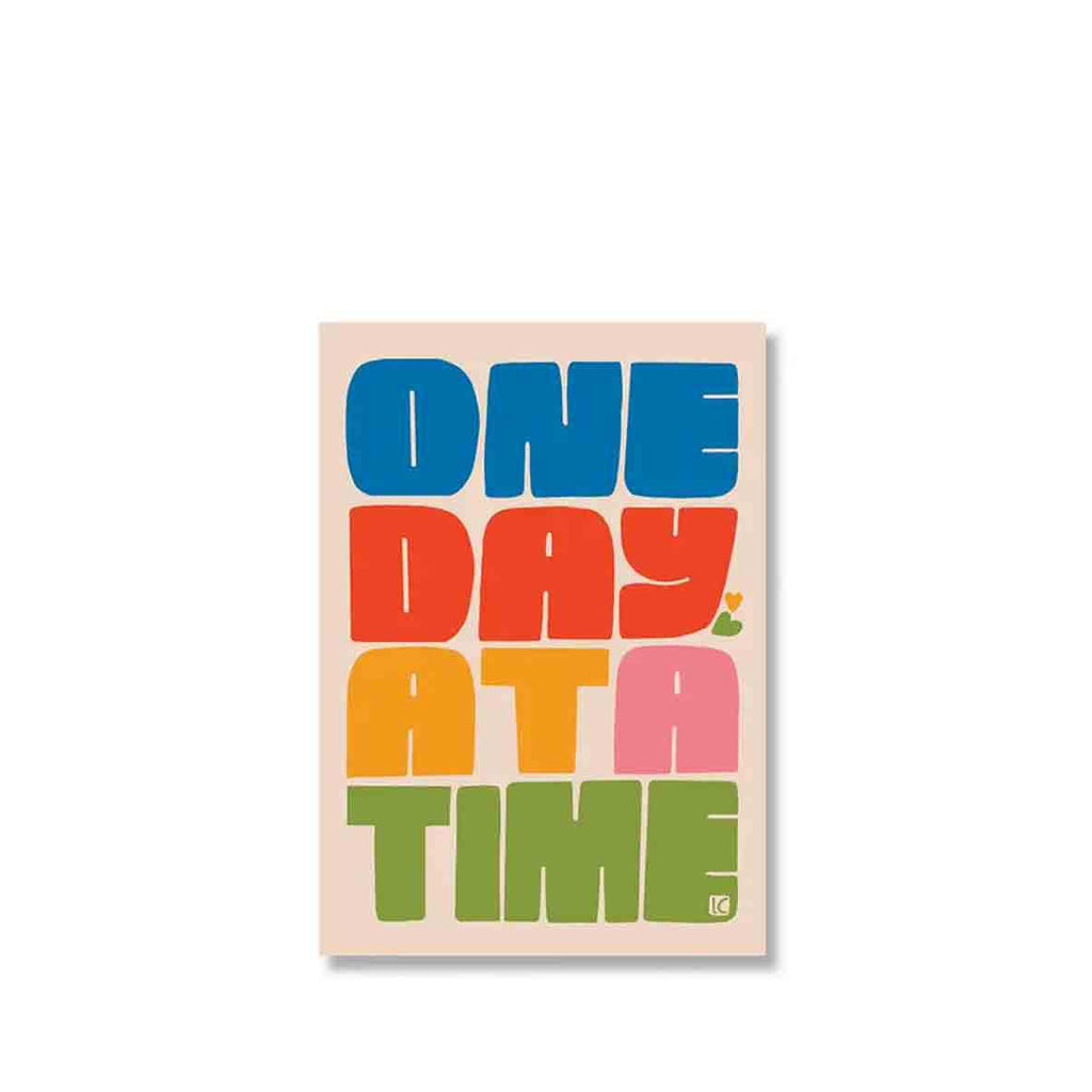 Sticker - One Day at a Time Sticker by Lisa Congdon