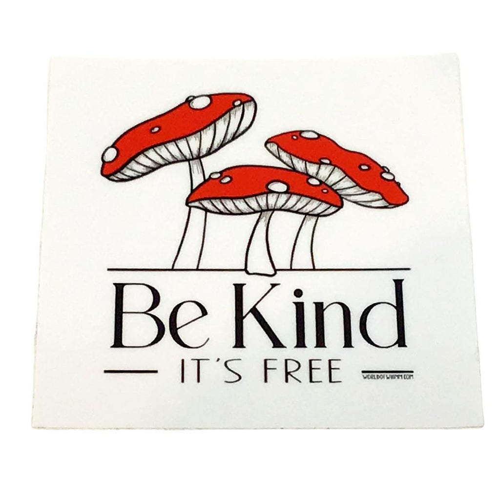 Sticker - Be Kind Mushrooms by World of Whimm