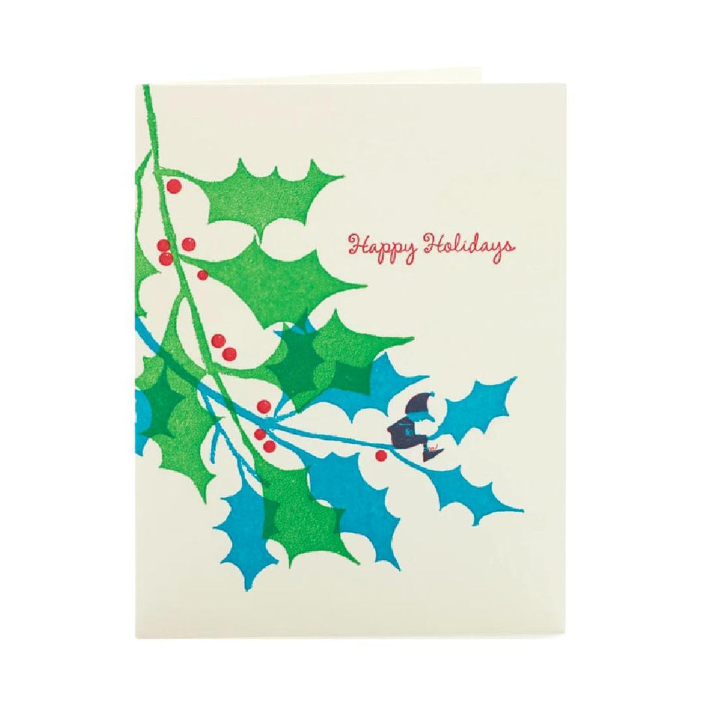 Card - Holiday - Holly and Elf by Ilee Papergoods