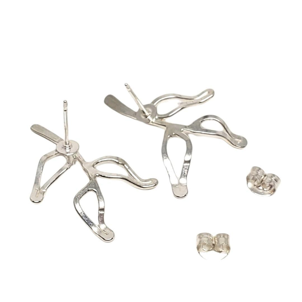 Earrings - Sprig Sterling Silver Posts by Verso