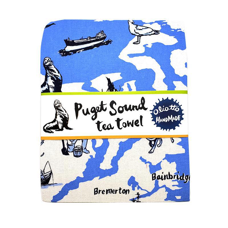 Tea Towels - Puget Sound by Oliotto