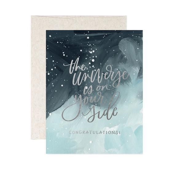 Card - Congratulations - The Universe is on Your Side Starry Sky by 1Canoe2