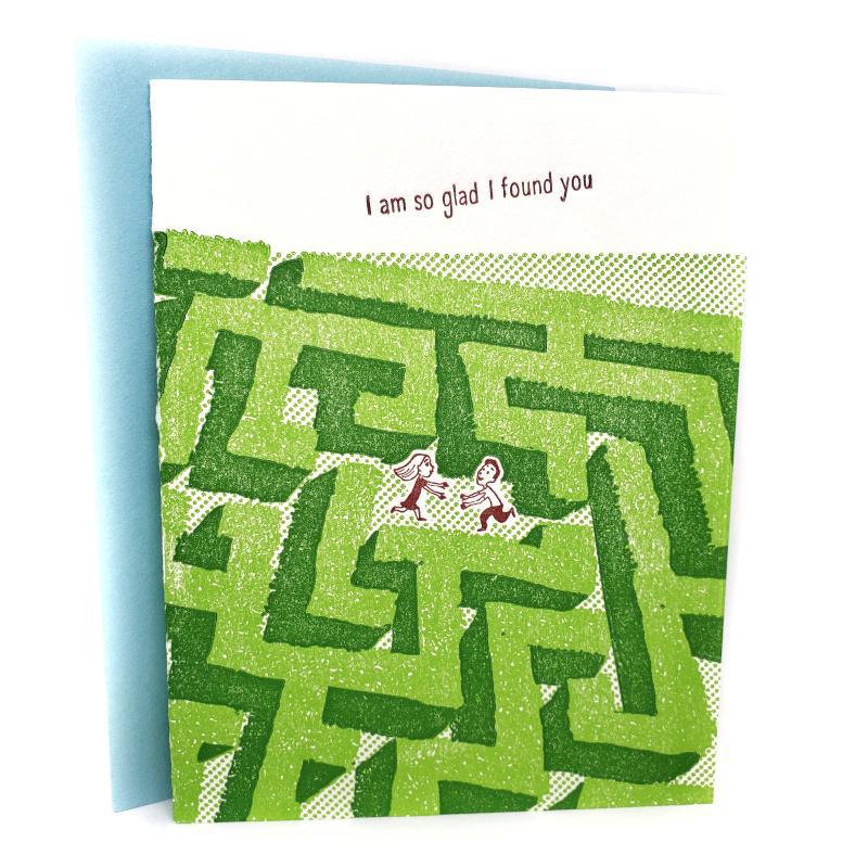 Card - Love & Friends - Maze Glad I Found You by Ilee Papergoods