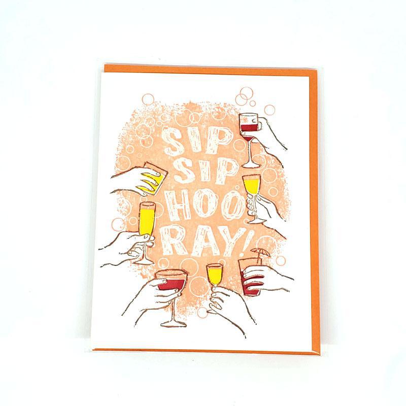 Card - Congratulations - Sip Sip Hooray by Ilee Papergoods