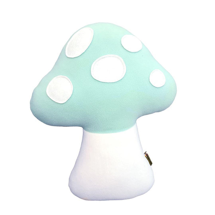 Plush - Large Mushroom Pillow (Mint Green) by Beautifully Regular