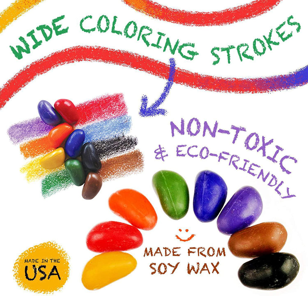 Crayon Rocks - 16 Colors in a Muslin Bag (Boxed) by Crayon Rocks