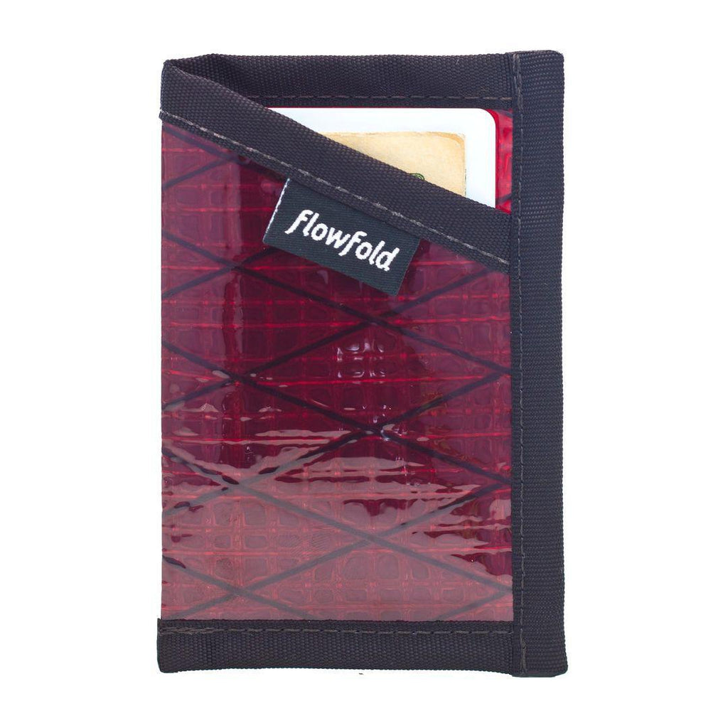 Wallet - Minimalist Card Holder - Red - by Flowfold