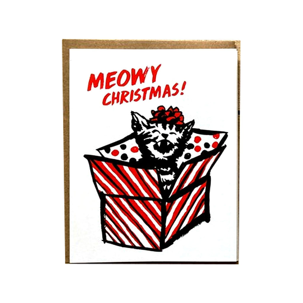 Card - Holiday - Meowy Christmas by Orange Twist