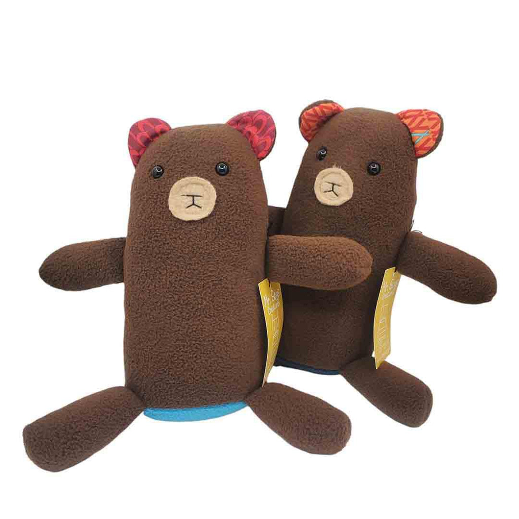 Woodland Creature - Brown Bear Blue Bottom Plush by Mr. Sogs