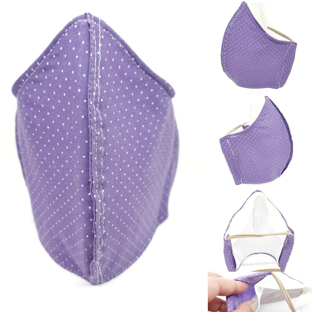 Medium - Purple with Dots and White Lining by imakecutestuff