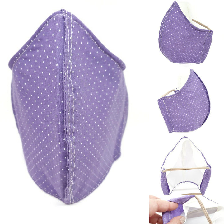 Medium - Purple with Dots and White Lining by imakecutestuff