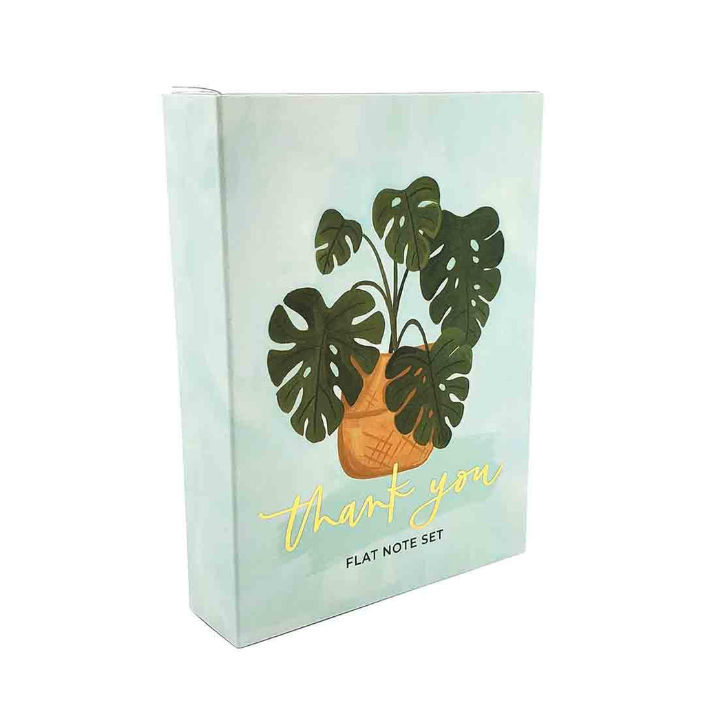 Boxed Set - Set of 20 Flat Notes - Thank you Plants by 1Canoe2