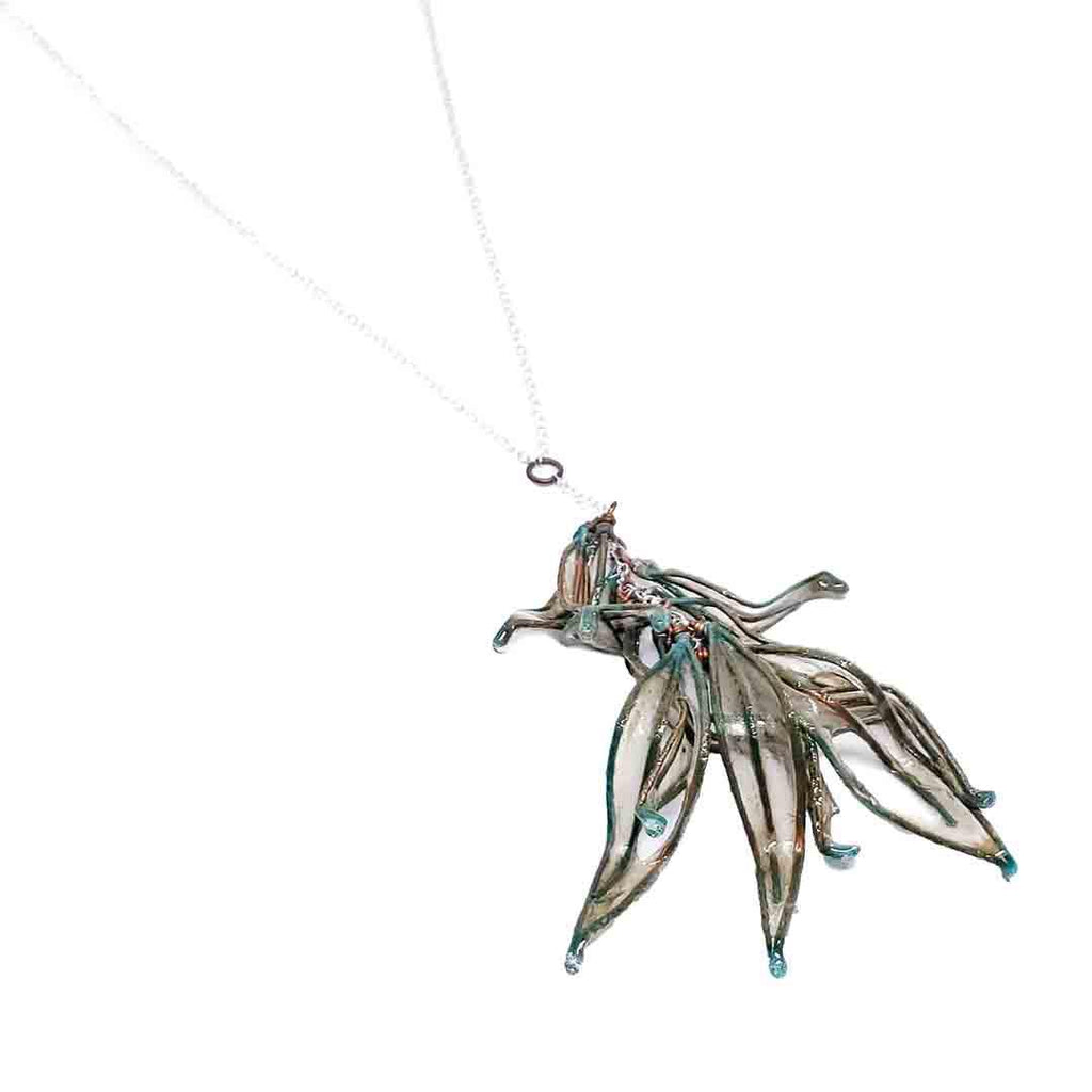 Necklace - Leaf Cascade Small Copper Patina by Verso Jewelry
