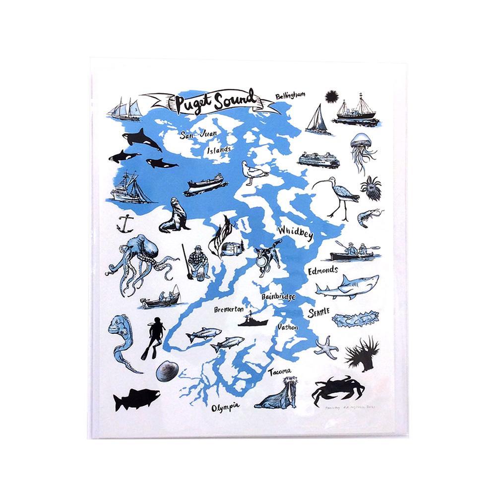 Art Print - 11.5 x 14 Puget Sound by Oliotto