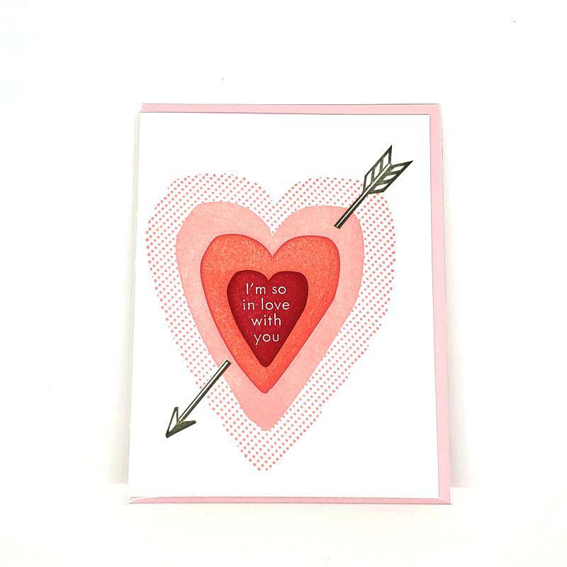 Card - Love & Friends - Heart So in Love by Ilee Papergoods