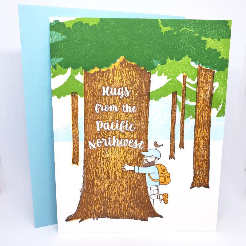 Card - Seattle - Hugs from the PNW by Ilee Papergoods