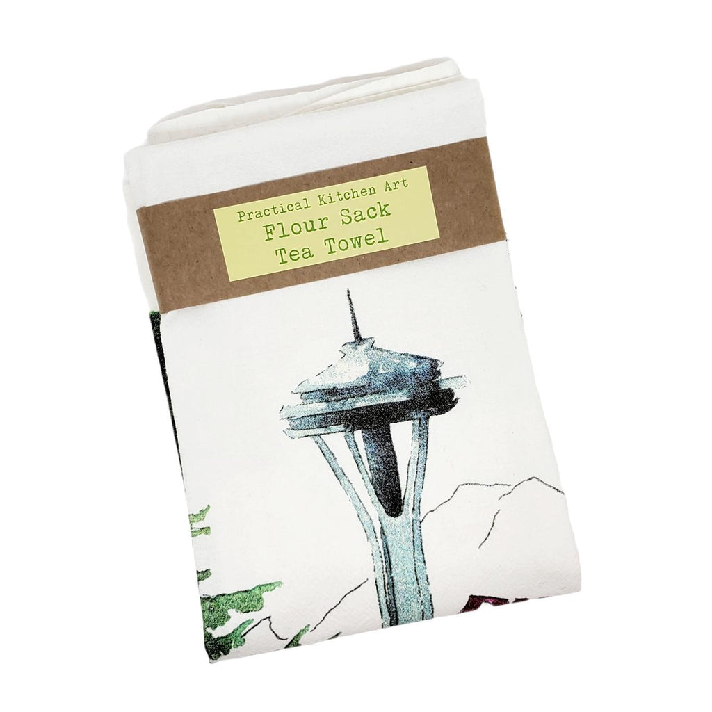Tea Towel - Seattle by Chavah's Garden