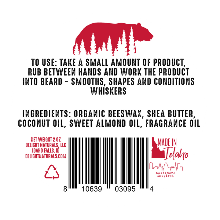 Beard Balm - Pratt Street (Citrus Sandalwood Musk) by Delight Naturals