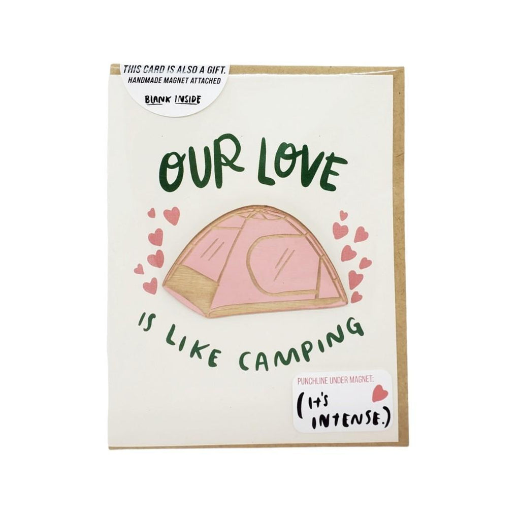 Magnet Card - Our Love is Like Camping by SnowMade