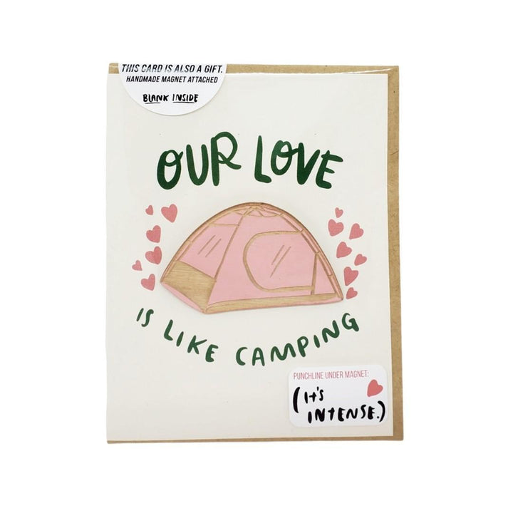 Magnet Card - Our Love is Like Camping by SnowMade