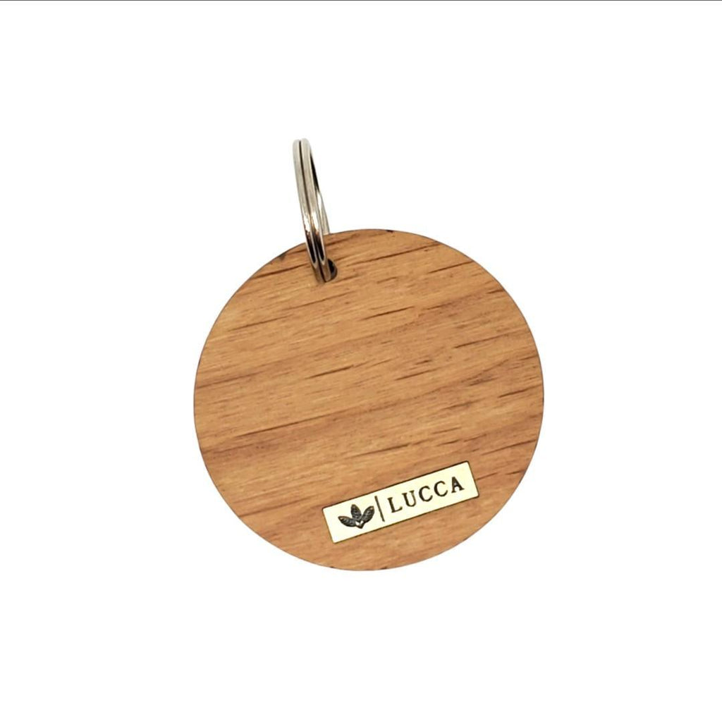 Keychain - Wooden Succulent by Lucca