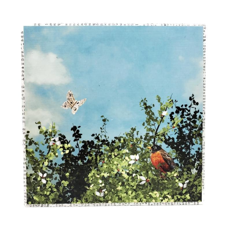 Art Block - Robin by MKC Photography