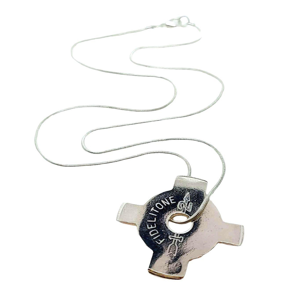 Necklace - Fidelitone 45 RPM Adapter by Common Object Jewelry