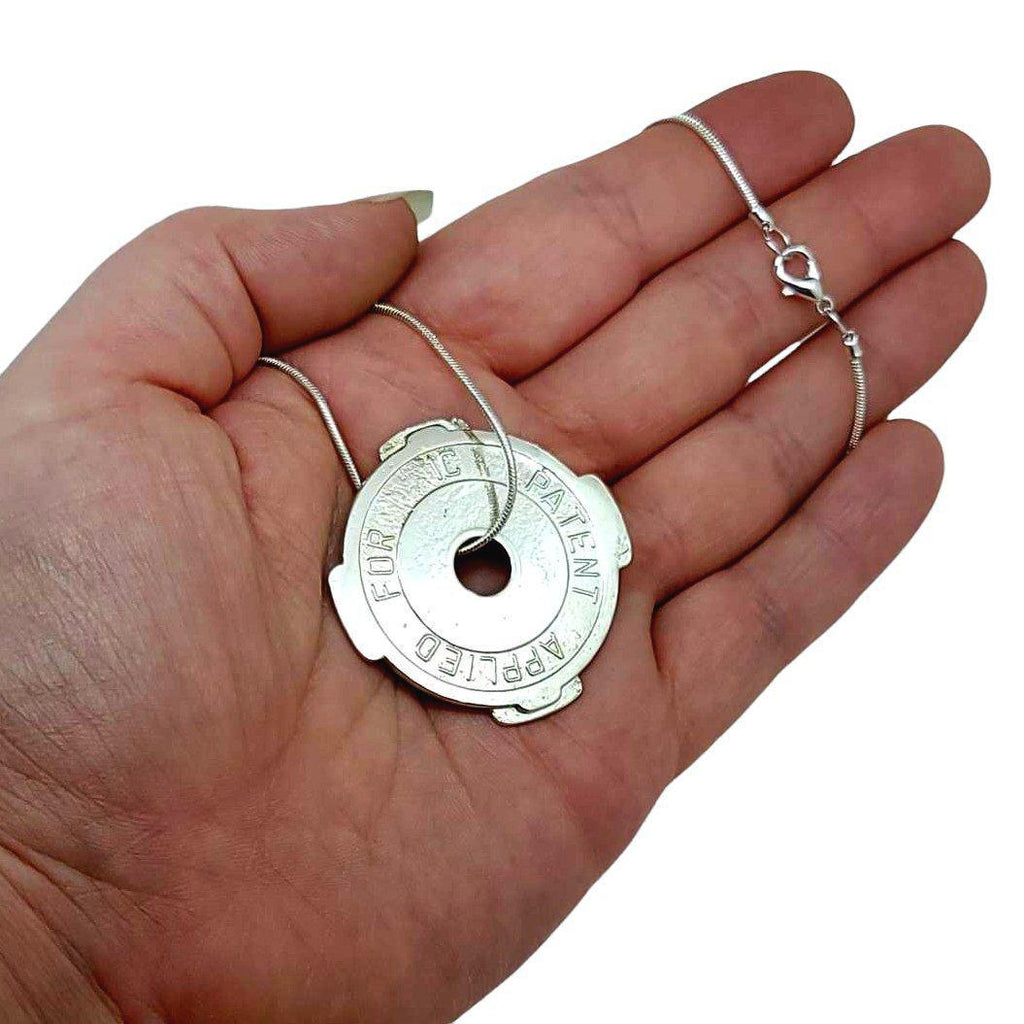 Necklace - Webster Chicago 45 RPM Adapter by Common Object Jewelry