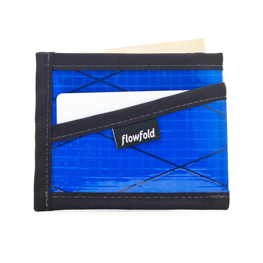 Wallet - Craftsman Three Pocket - Blue - by Flowfold