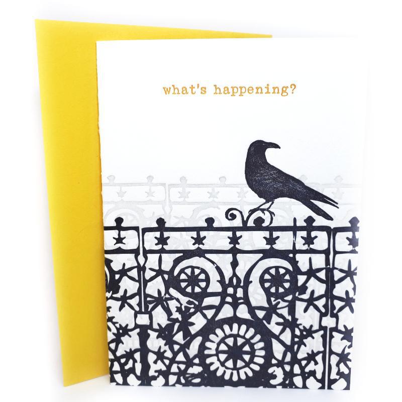 Card - Love & Friends - Crow What's Happening by Ilee Papergoods