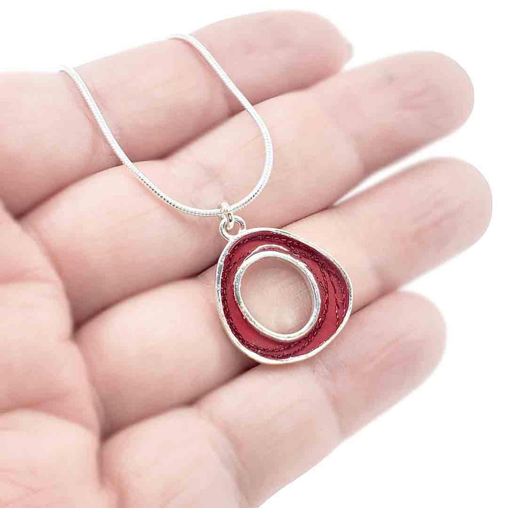 Necklace - Nest (Red) by Happy Art Studio