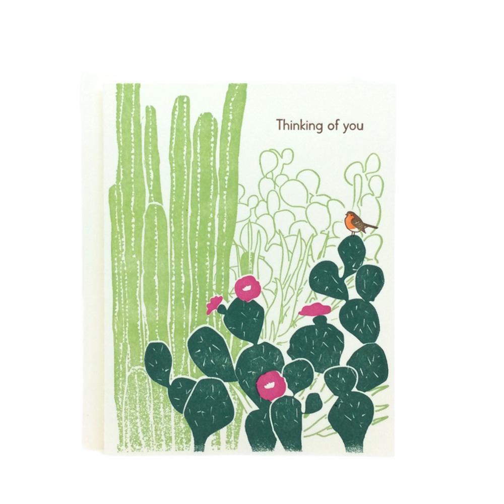 Card - Love & Friends - Cactus Thinking of You by Ilee Papergoods