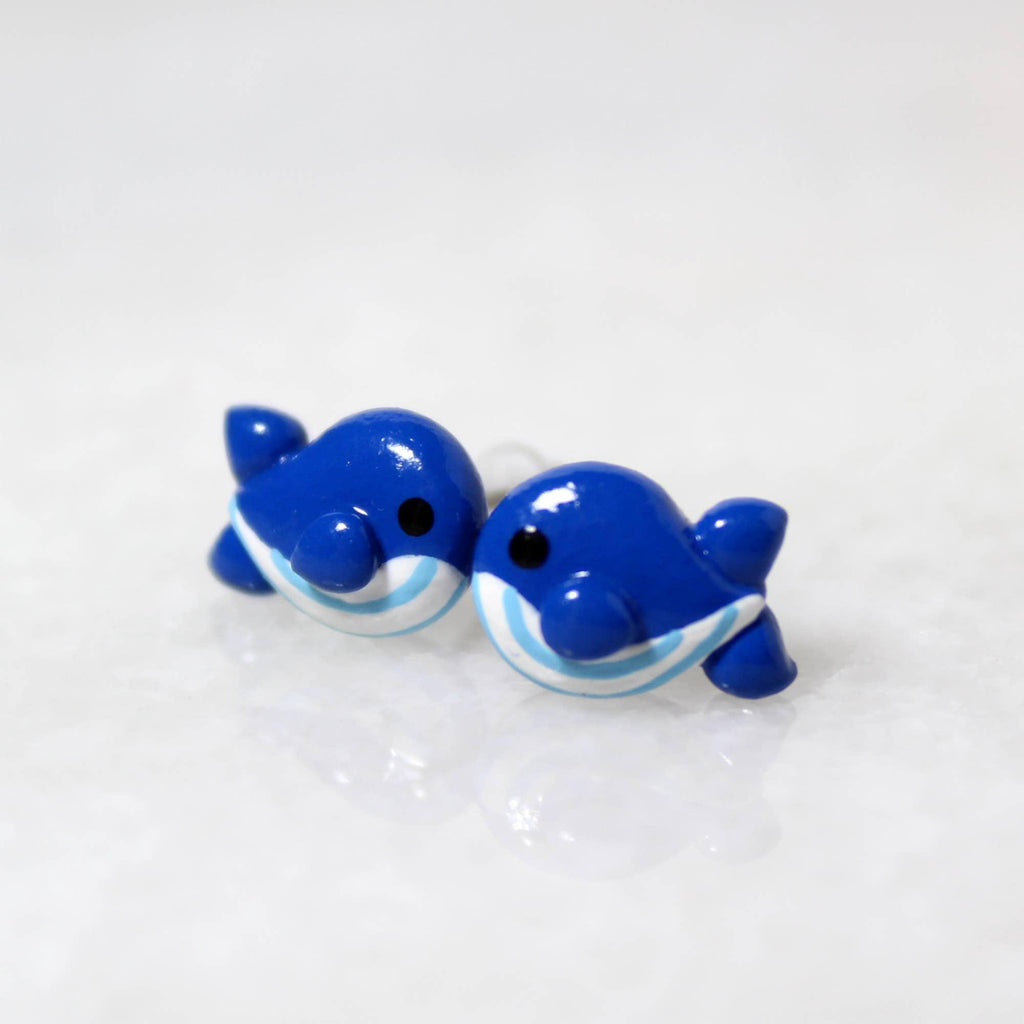 Earrings - Whale Studs by Mariposa Miniatures